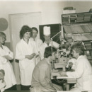 Ординатор И. Запускалов (слева 4-й) на клиническом приеме профессора Т.И. Селицкой. 1984 г.