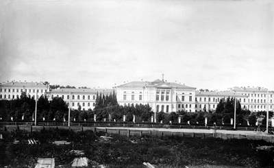 Главный корпус Императорского Томского университета (построен в 1885 г.), в котором многие годы размещался медицинский факультет